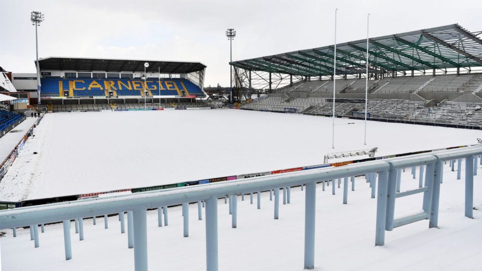 Snow and freezing weather disrupt sporting programme across UK - BBC Sport