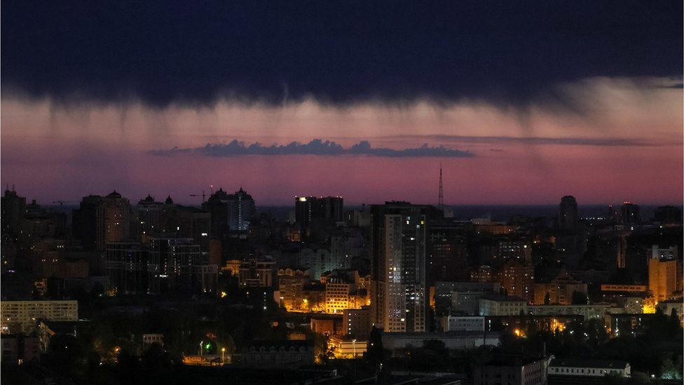 Kyiv at dawn, 14 May