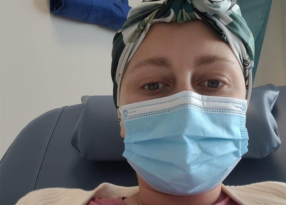 Hannah Catton in the hospital