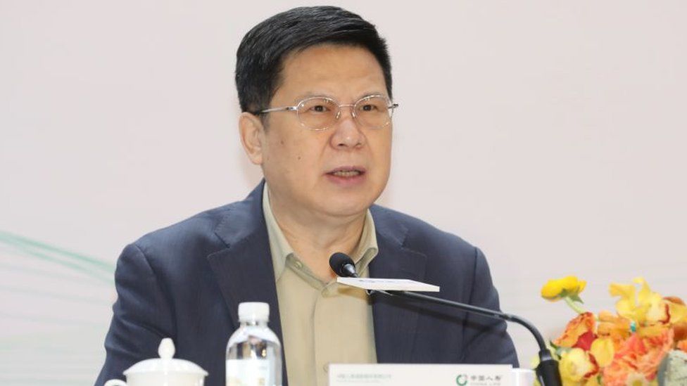 Ван Бинь, бывший председатель China Life Insurance Limited в 2021 году.