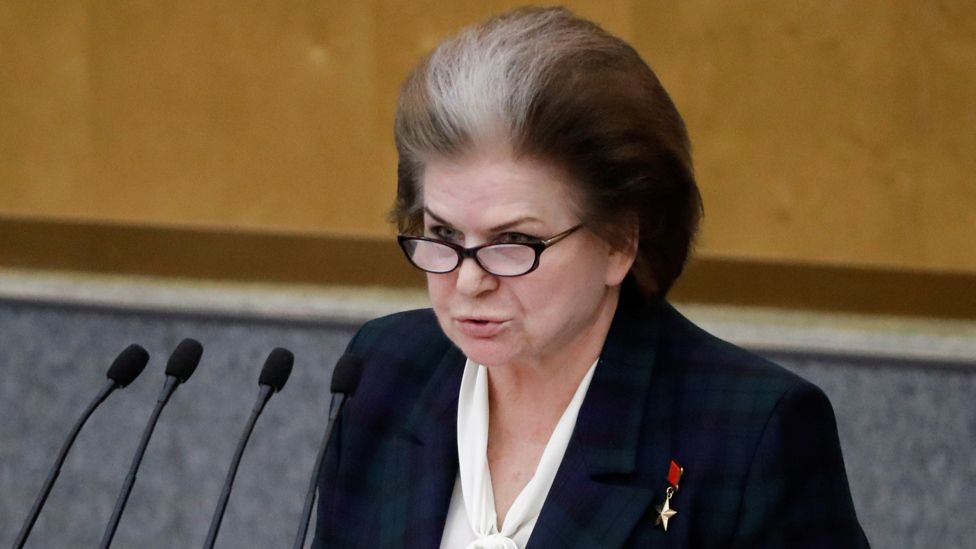 Russian MP Valentina Tereshkova, 10 Mar 20