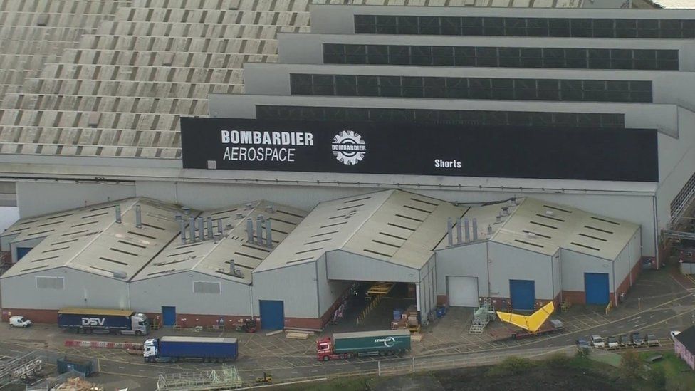 Bombardier aerospace site in Belfast