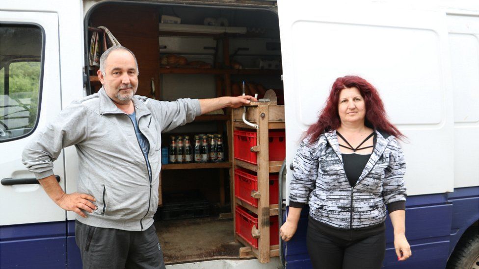 Atanas and Lili are mobile shopkeepers