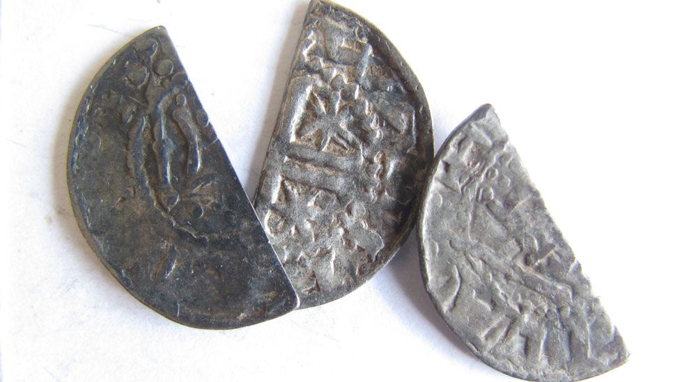 Three medieval silver halfpennies