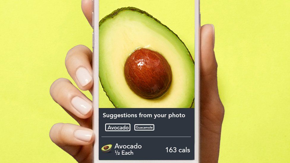 Screengrab of avocado on phone