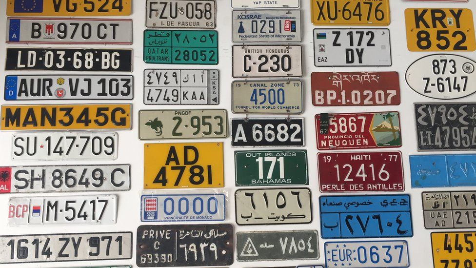 Some of Andrew's foreign plates