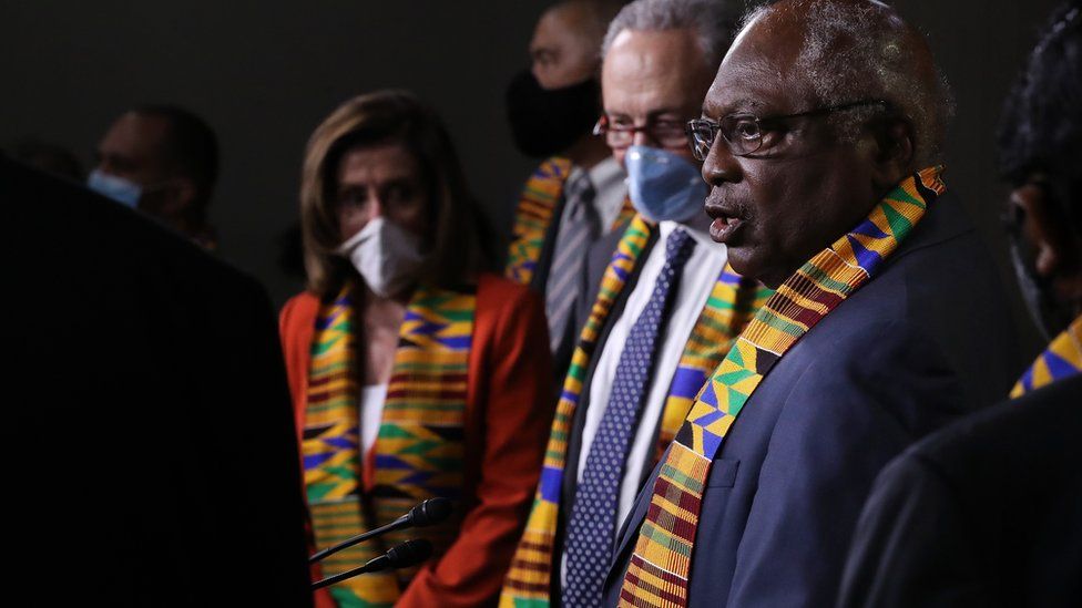 House Majority Whip James Clyburn (D-SC) joins fellow Democrats from the House and Senate