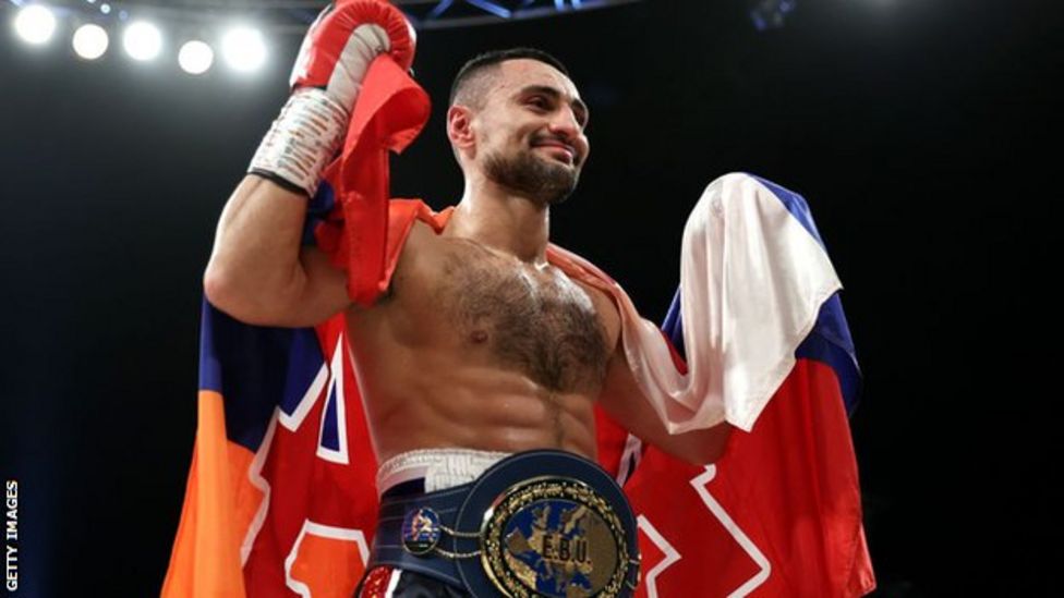 Russian boxer David Avanesyan and MMA heavyweight Alexander Volkov ...