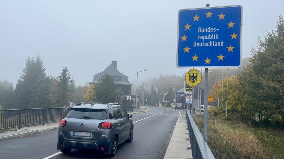 German border with Czech Republic