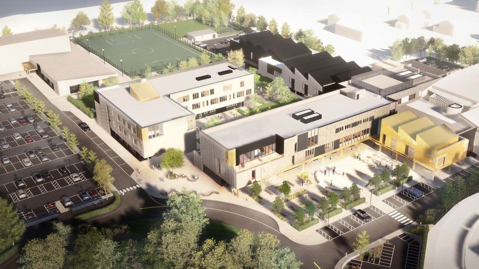 drawing of proposed Guernsey sixth form plans