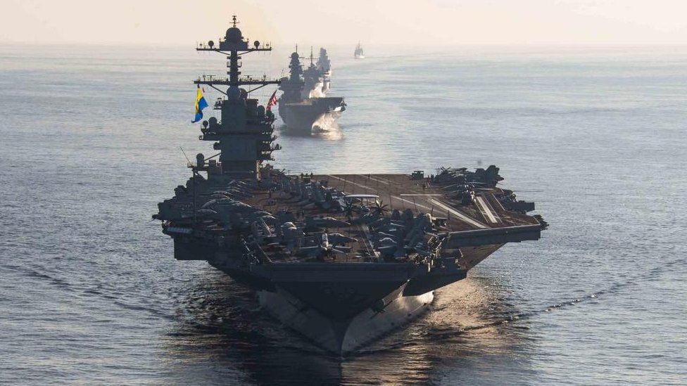 USS Gerald R. Ford (CVN 78) në detin Jon