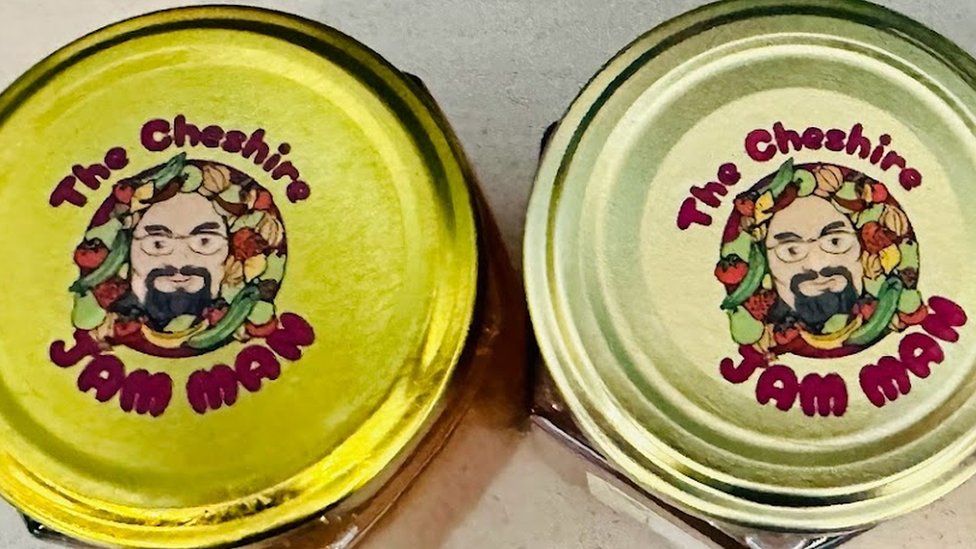 Cheshire Jam Man's jars