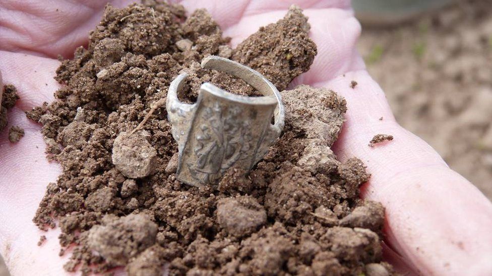 A ring in some soil
