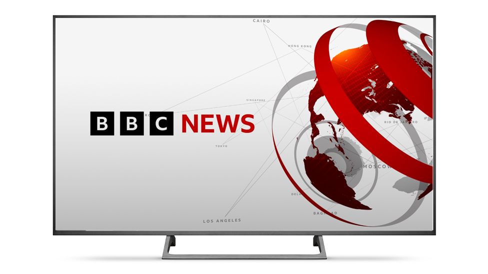 BBC News logo on TV