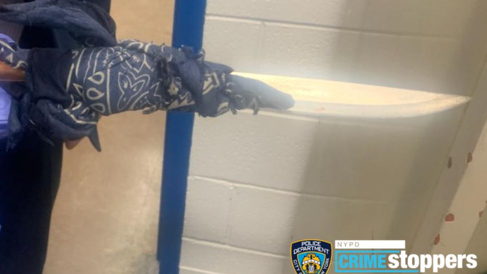 NYPD posted a photo of a knife