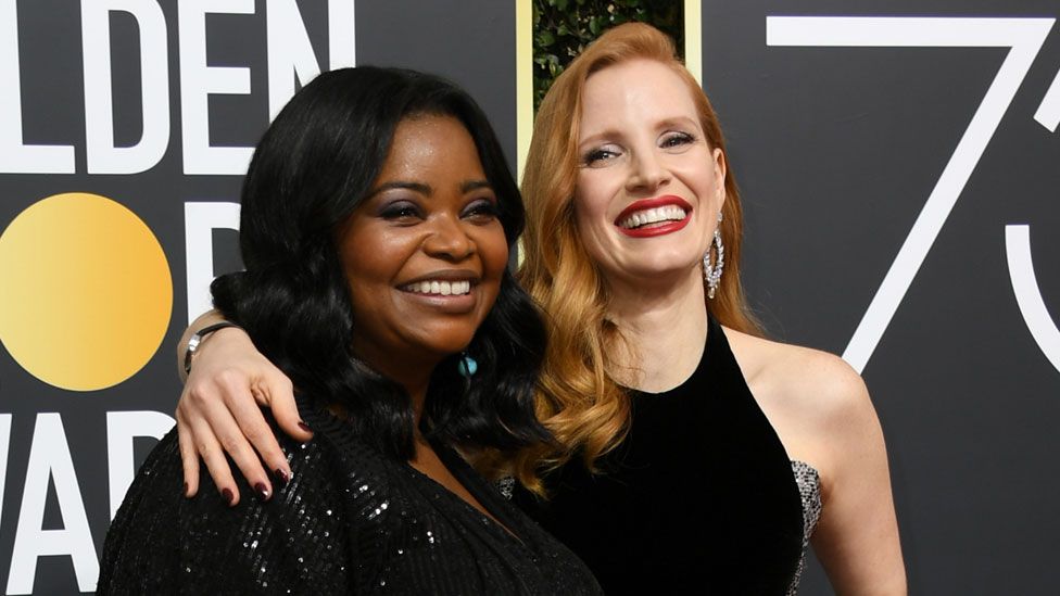 Octavia Spencer and Jessica Chastain