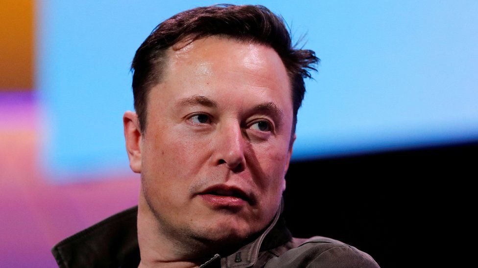 Image shows Elon Musk
