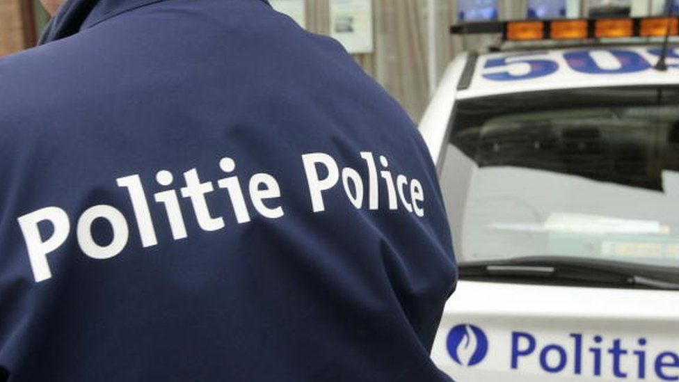 A Belgium police officer