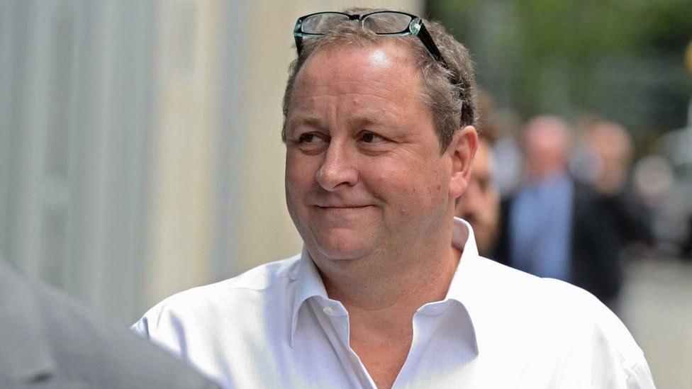 Owner of Sports Direct and Newcastle United, Mike Ashley