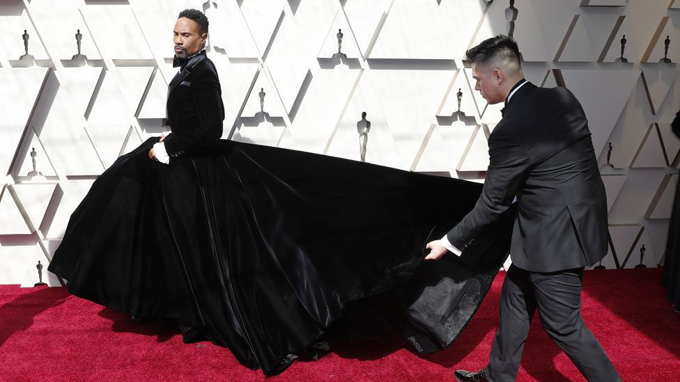 Billy Porter on the red carpet at the Oscars
