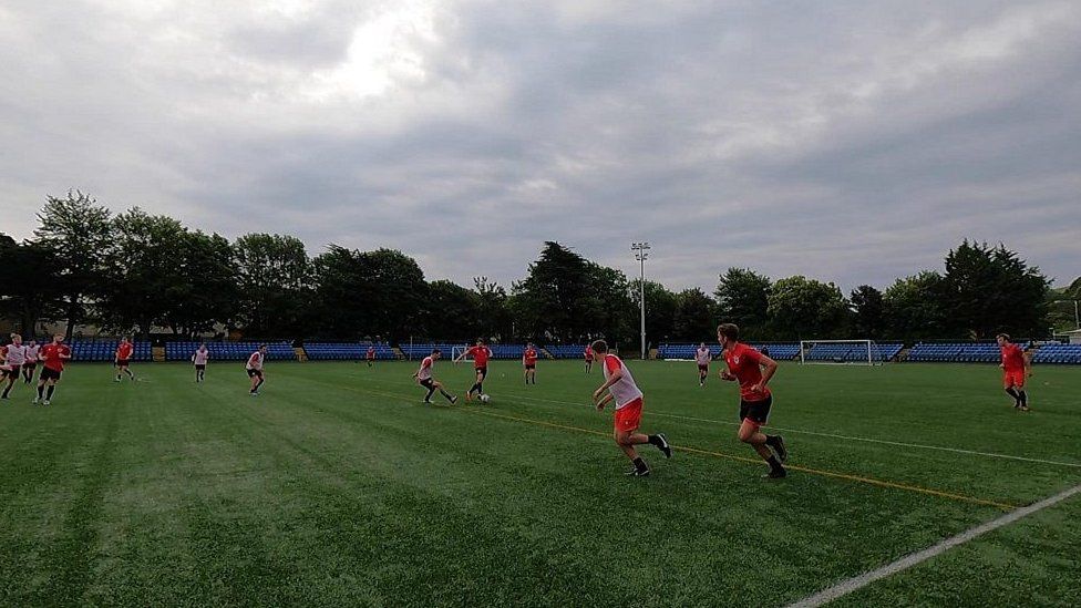 players on the pitch