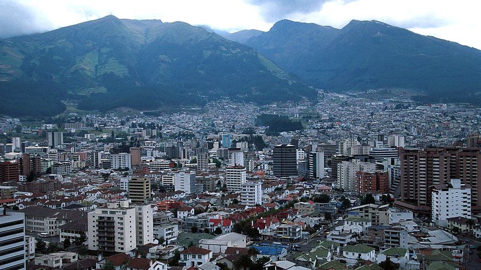 Ecuador, Quito, City Skyline