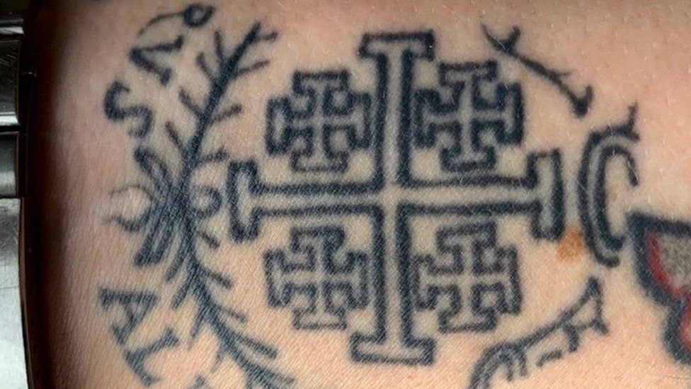 Jerusalem Cross tattoo