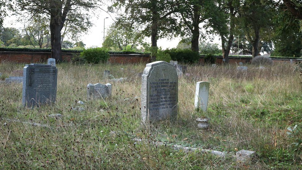 Graves at Bishop's Stortford Cemetery