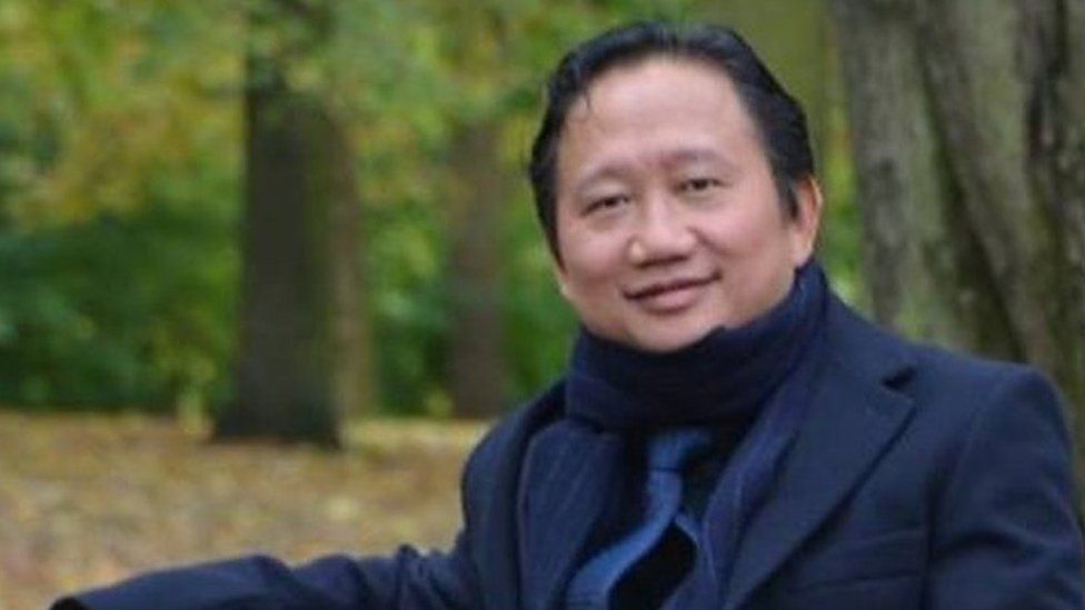 This undated picture received on August 2, 2017 shows Vietnamese national Trinh Xuan Thanh sitting on a park bench in Berlin.