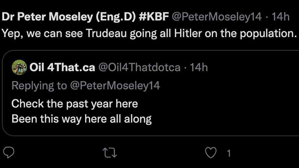 Dr Peter Moseley tweet
