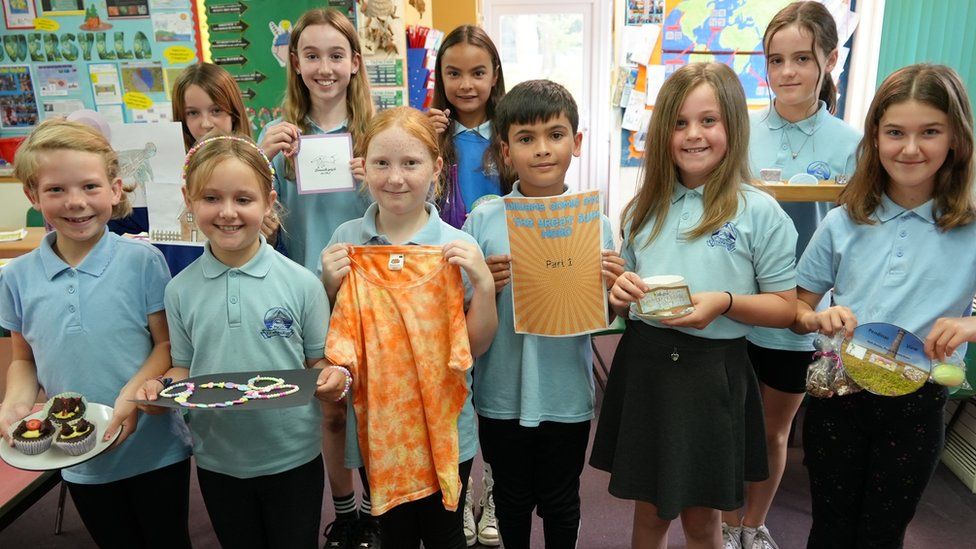 Ceredigion school pupils were tasked with turning a profit from £5