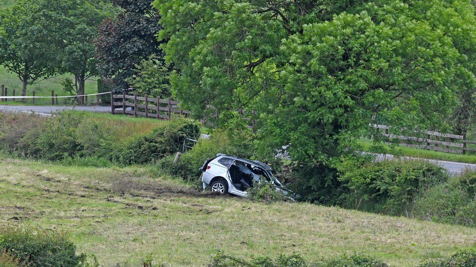 Two critical after separate crashes in Bangor and Dungannon BBC News