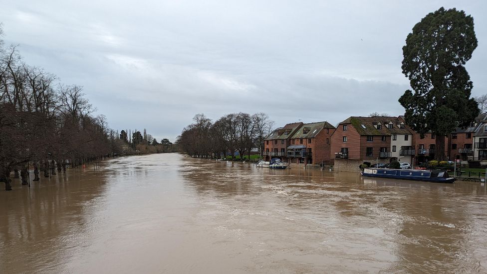 Photo of flooding in Evesham