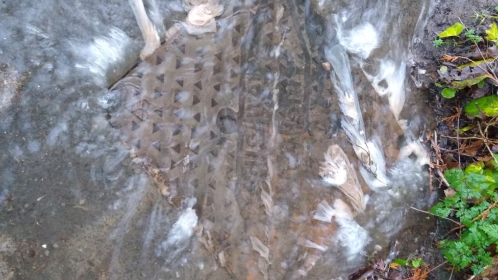 Manhole cover with toilet paper