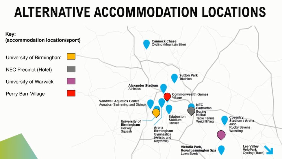 Plans for locations of alternative accommodation