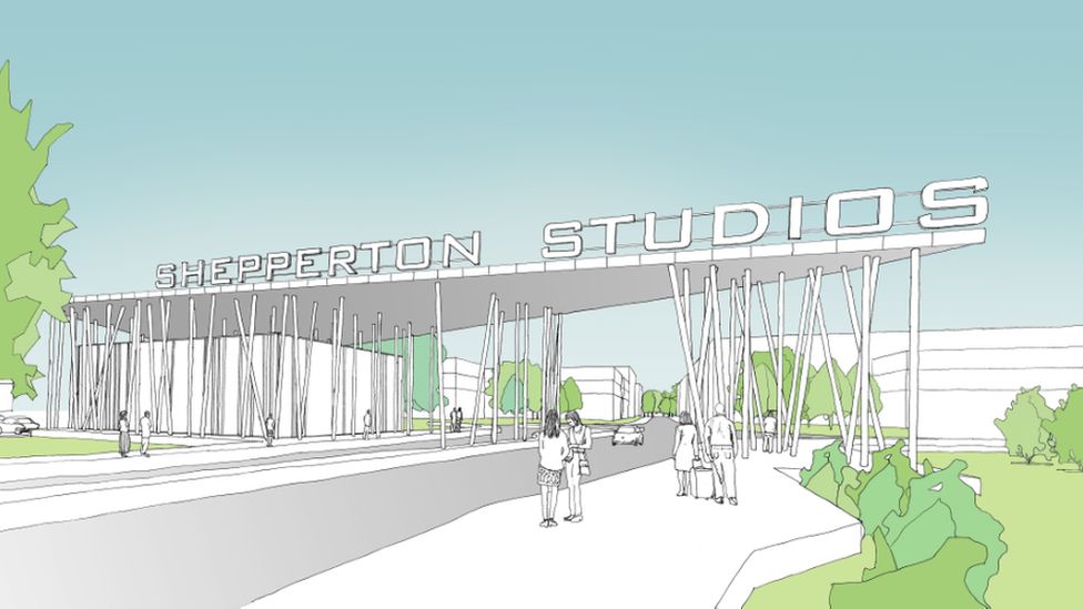 Artist's impression of the new Shepperton studios
