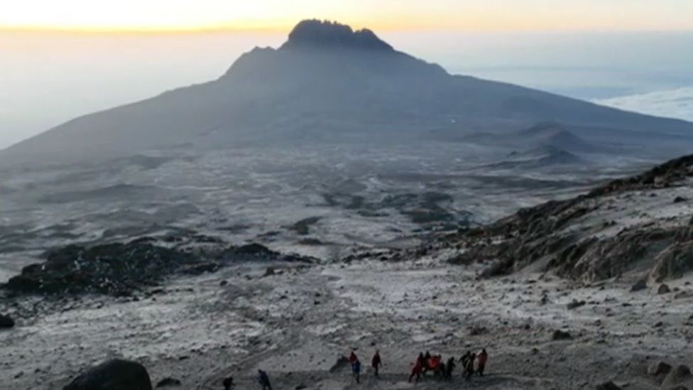 Manchester Arena Bomb Survivor Completes Kilimanjaro Challenge Bbc News