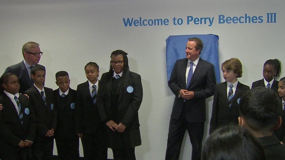 Gove and Cameron at Perry Beeches