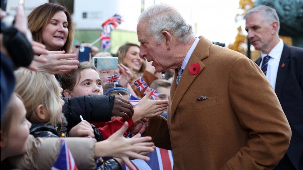 King Charles meets well-wishers in Doncaster