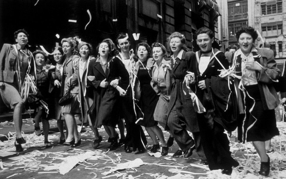 VE Day, London, 1945