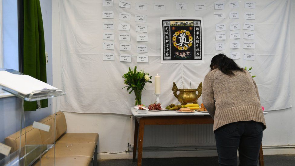 Memorial for migrants killed in Essex lorry container