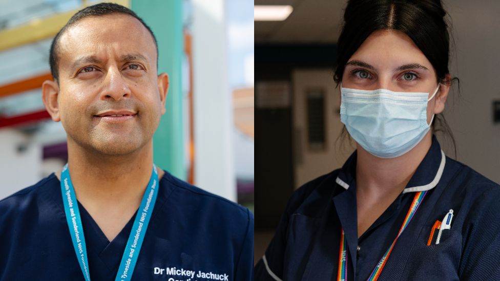 Dr Mickey Jachuck, Consultant Cardiologist (left) and Senior Sister Jade Trewick (right)