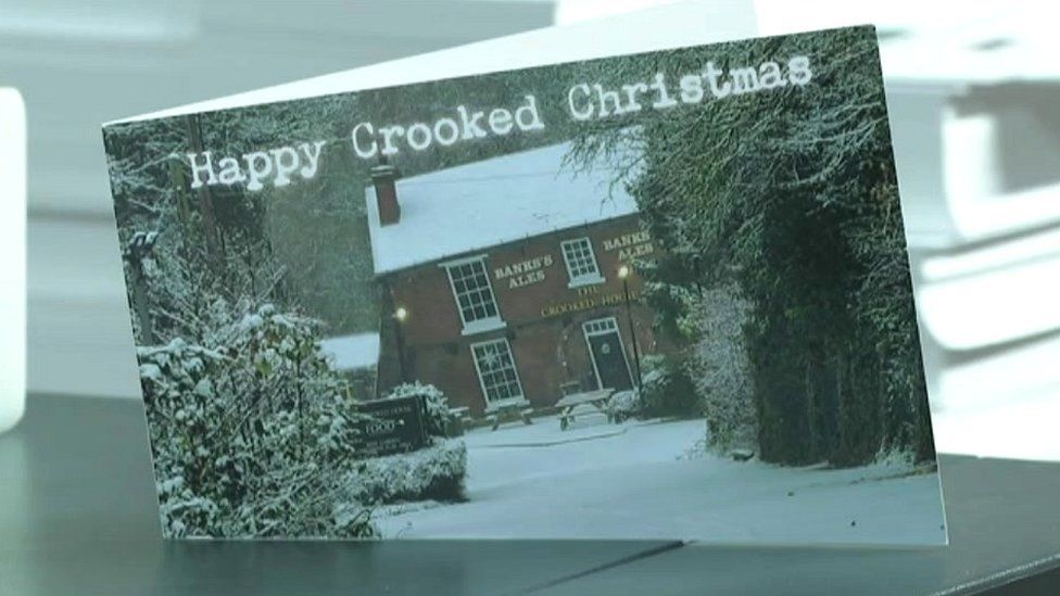 The Crooked House Christmas card