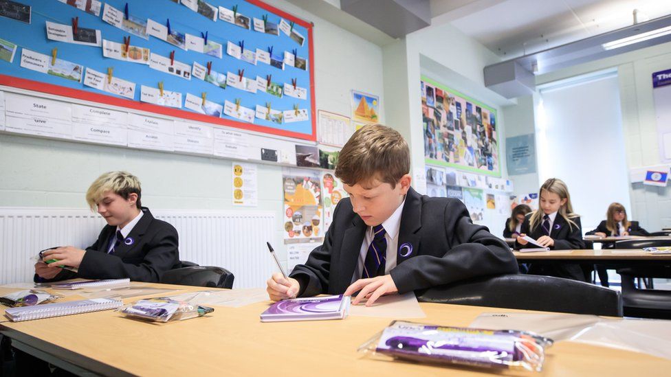 A classroom at Outwood Academy Adwick in Doncaster