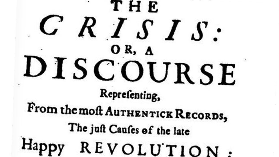 Richard Steele's 1714 pamphlet The Crisis got him expelled from the Commons