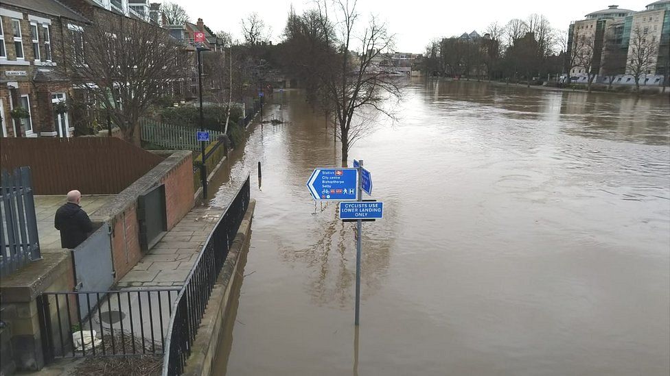 The River Ouse in York earlier this week