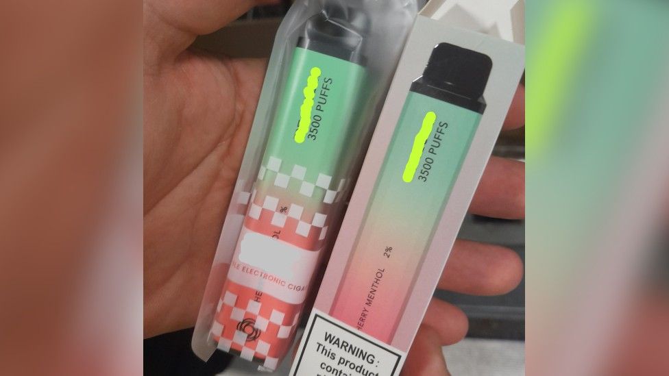 Illegal vapes labelled as 3,500 puffs