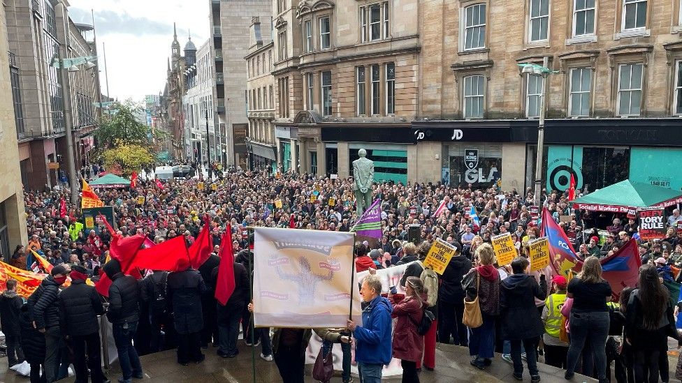 The Enough is Enough rally in Glasgow