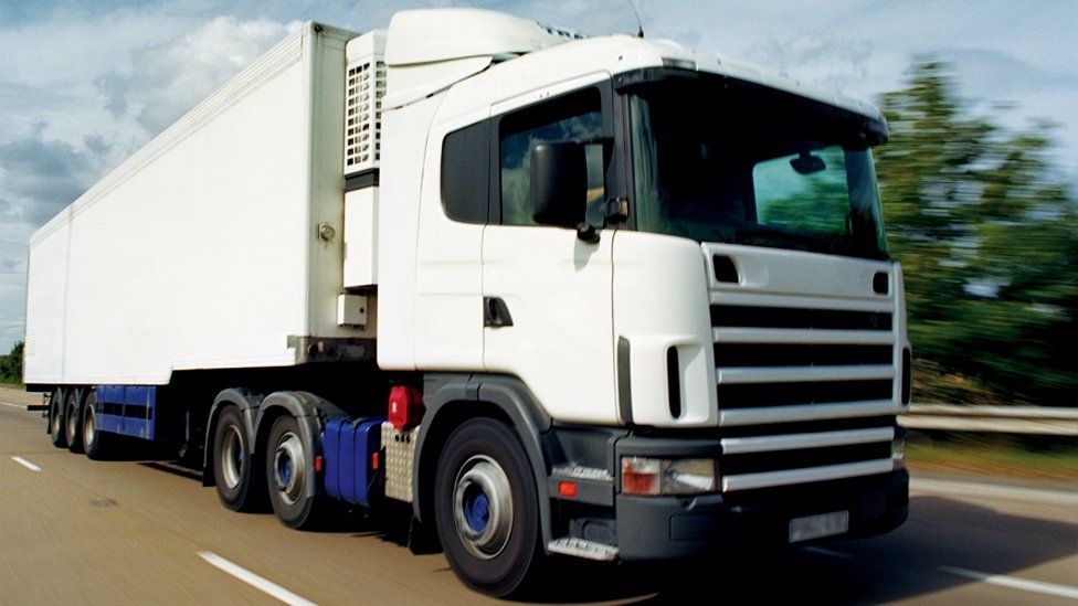 Stock image of a lorry