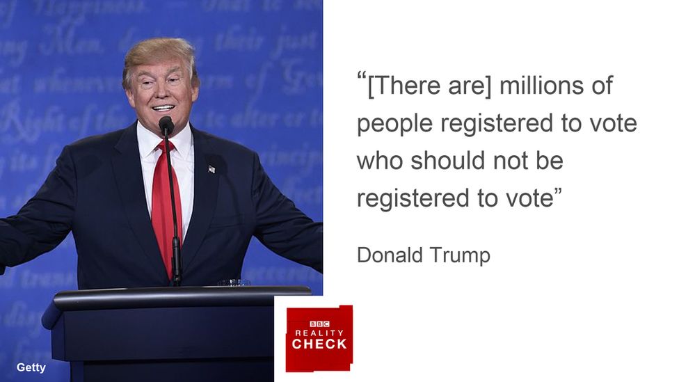 Reality Check Third Clinton V Trump Presidential Debate Bbc News 8869